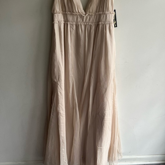 NWT! ALICE + OLIVIA Carisa Belted Chiffon Gown Size 12 - Picture 5 of 9